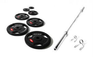 Jordan Olympic Black Rubber Discs Sets and Bar Set